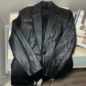 VALERIE STEVENS vintage 100% LEATHER Jacket